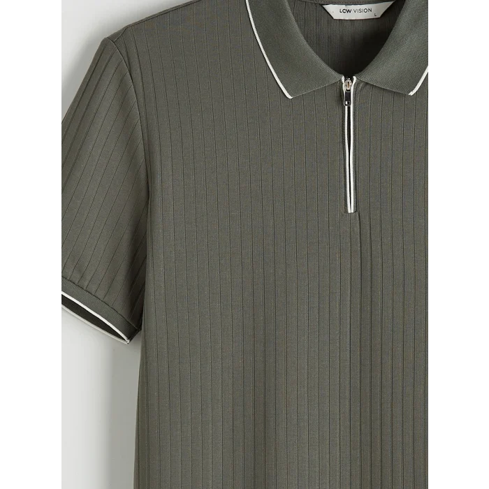 LCW Vision Haki Polo Yaka Erkek Tişört