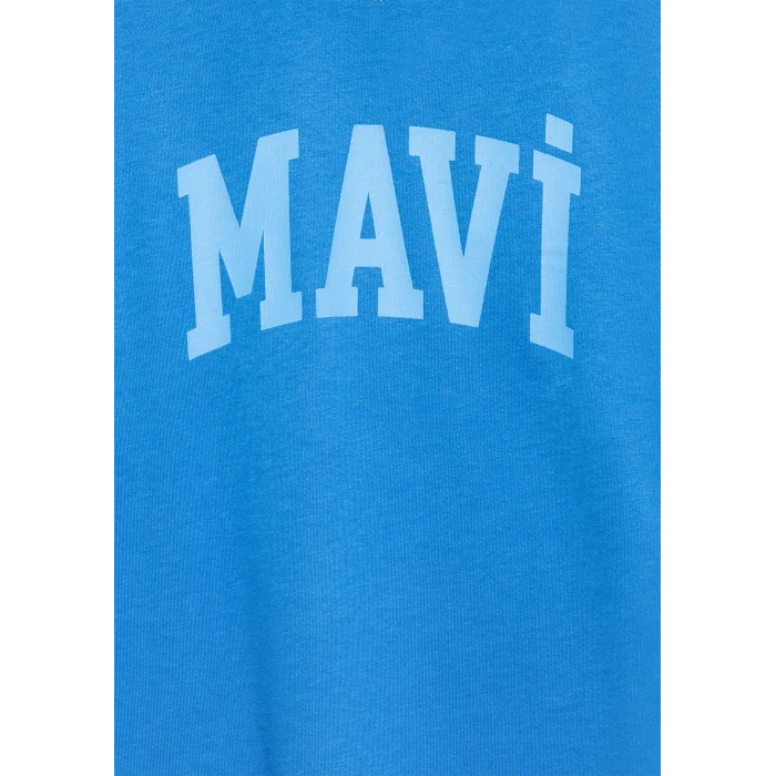 Mavi 6610484-70902 Mavi Baskılı Mavi Tişört