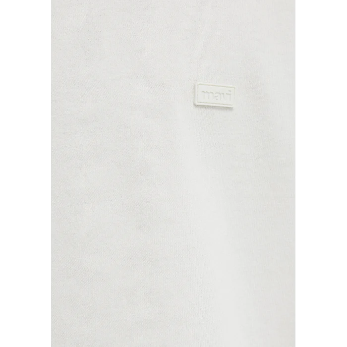 Mavi 0613188-71610 Silikon Logo Baskılı Ekru Basic Tişört