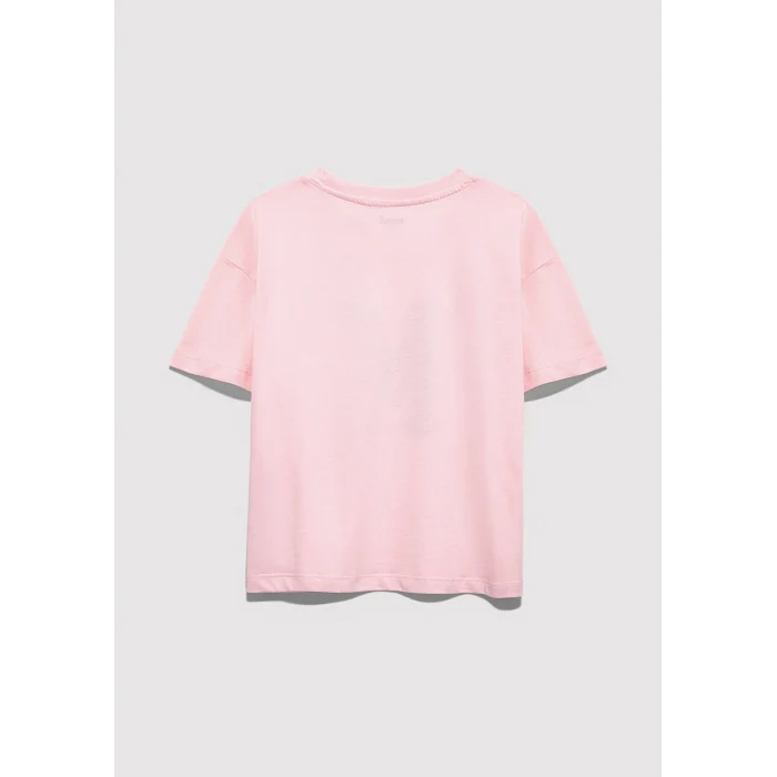 Mavi 7610390-71007 M Logo Baskılı Pembe Tişört