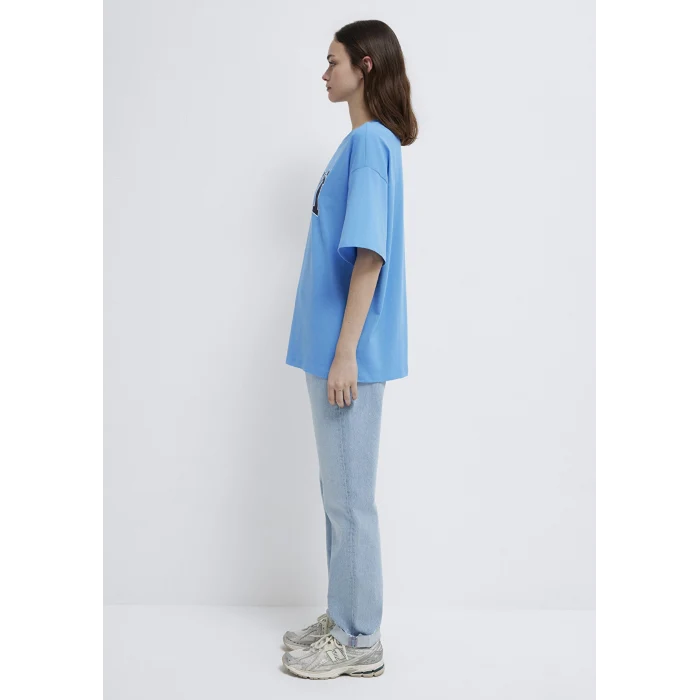 Mavi 1600843-91478 Mavi Logo Baskılı Mavi Tişört