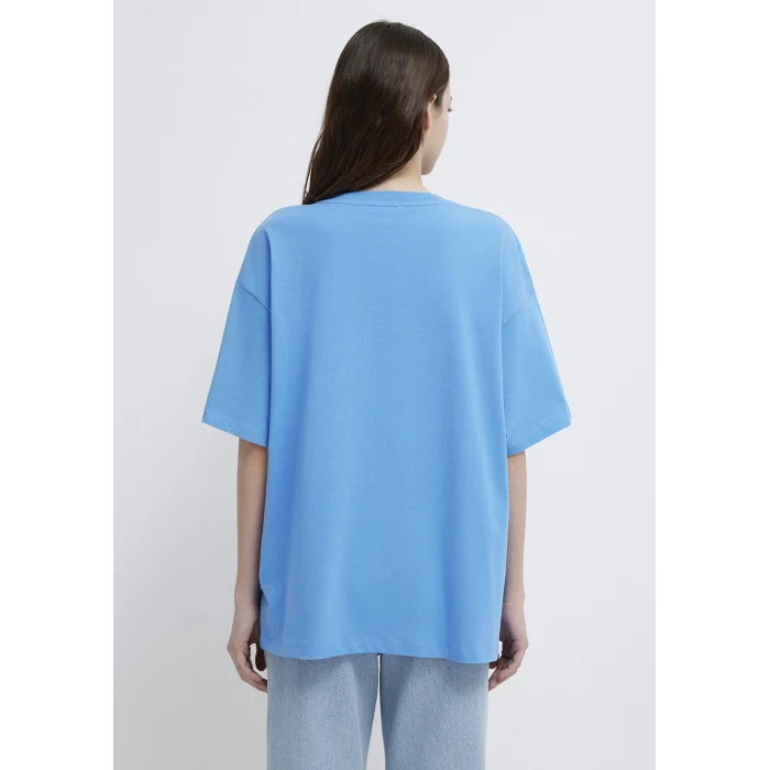 Mavi 1600843-91478 Mavi Logo Baskılı Mavi Tişört