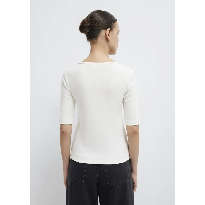 Mavi 1613852-70051 Düğme Detaylı Ekru Tişört