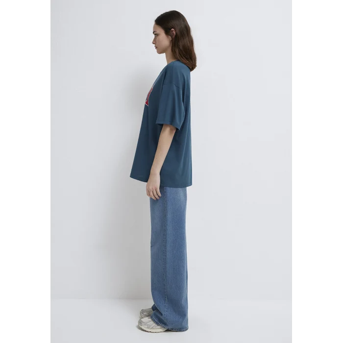 Mavi 1600843-70771 Mavi Logo Baskılı Mavi Tişört