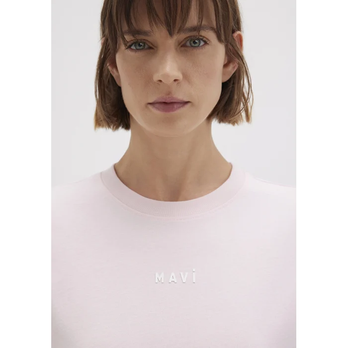 Mavi 1612518-89200 Mavi Baskılı Pembe Tişört