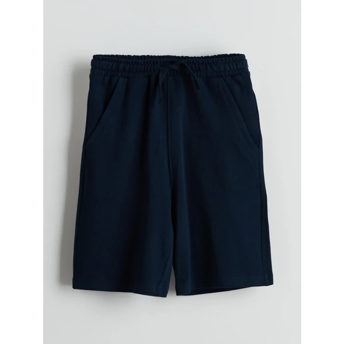 LCW Kids Lacivert Beli Lastikli Erkek Çocuk Şort