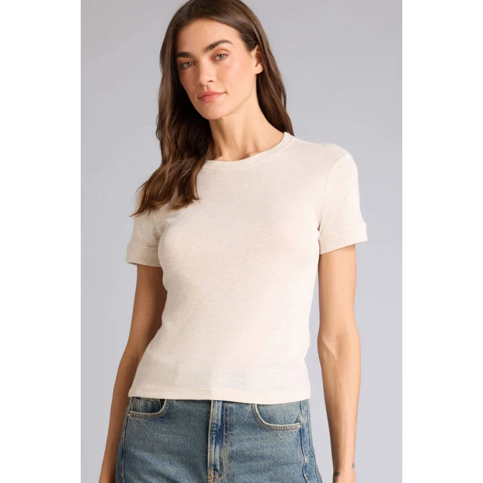 Defacto H1354AXBG159 Bej Slım Fıt Basıc Ribana Tişört