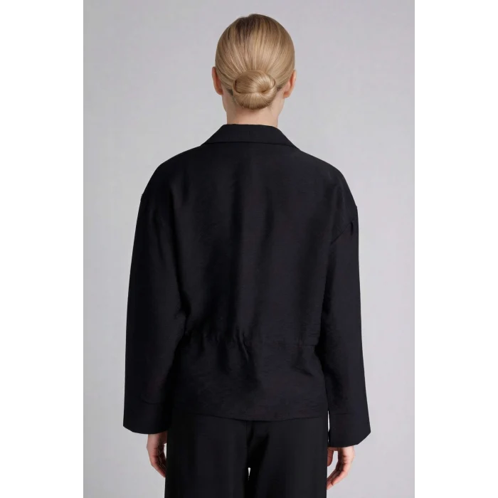 Defacto G8263AXBK81 Siyah Regular Fıt Uzun Kollu Gömlek