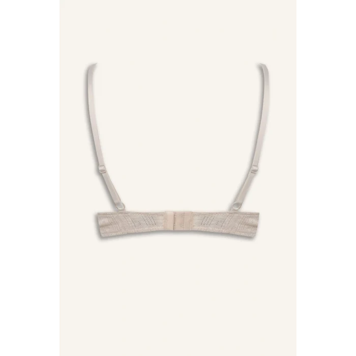 Defacto F6142AXBN503 Kahve Kaplı Pedsiz Balenli Tişört Bra