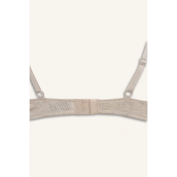 Defacto F6142AXBN503 Kahve Kaplı Pedsiz Balenli Tişört Bra