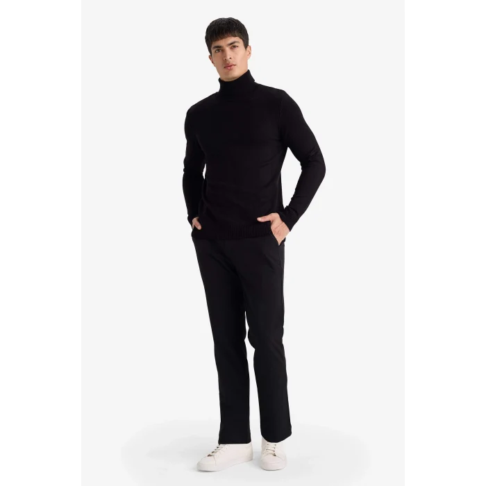 Defacto C7508AXBK27 Siyah Taılored Fıt Her Yöne Esneyen Pantolon