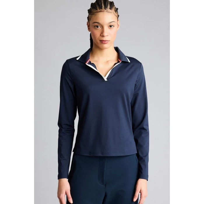 Defacto F9483AXNV146 Lacivert Standart Fıt Polo Yaka Sporcu Tişört
