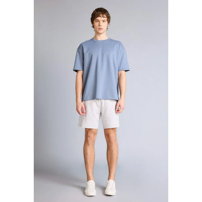 Defacto X3926AZGR171 Gri Nefes Alabilen Oversize Tişört