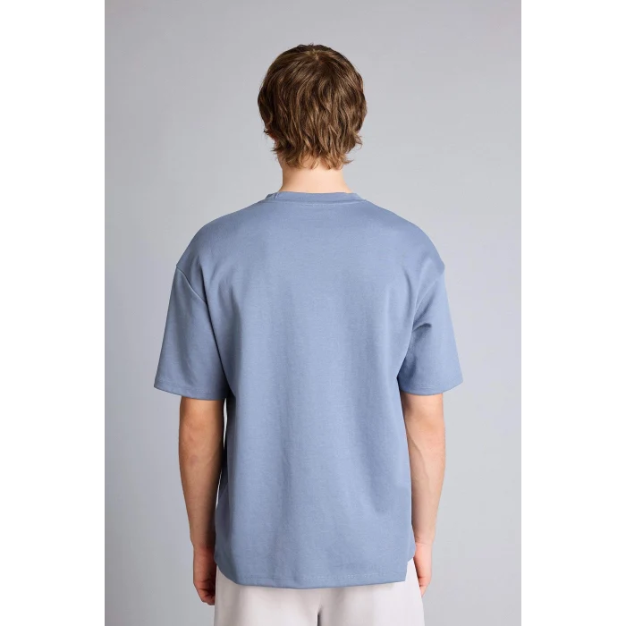 Defacto X3926AZGR171 Gri Nefes Alabilen Oversize Tişört