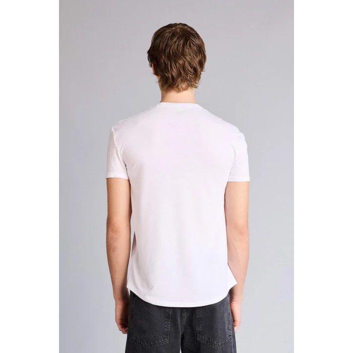 Defacto N2104AZWT34 Beyaz Long Muscle Fit Tişört