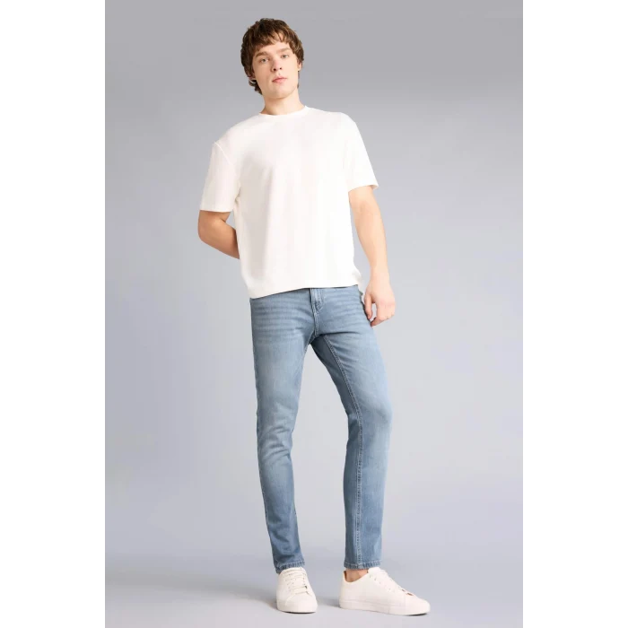 Defacto F2926AXNM84 İndigo Pedro Slım Fıt Dar Paça Jean Pantolon