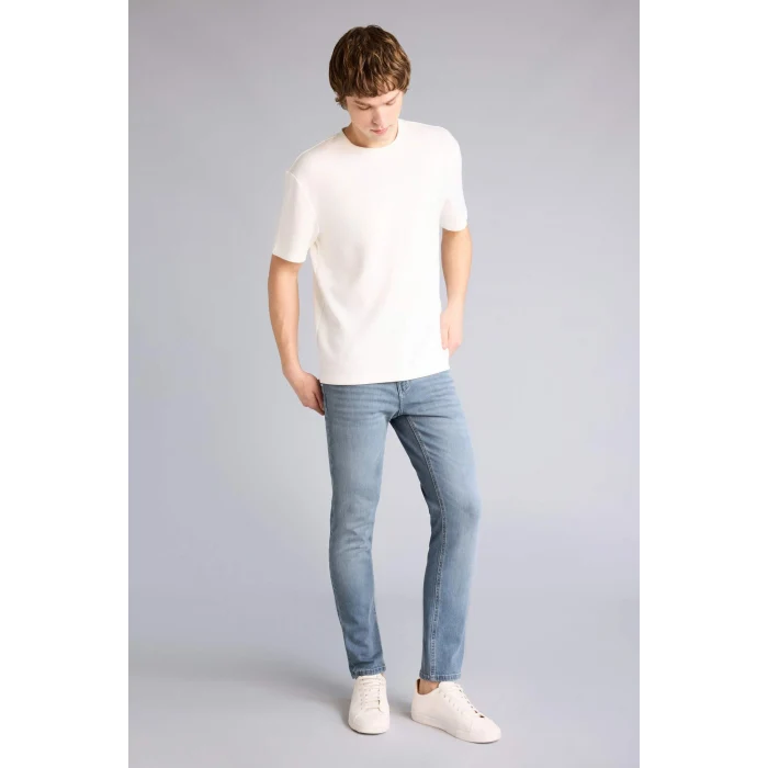 Defacto F2926AXNM84 İndigo Pedro Slım Fıt Dar Paça Jean Pantolon