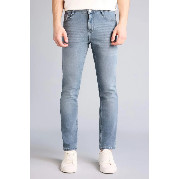 Defacto F2926AXNM84 İndigo Pedro Slım Fıt Dar Paça Jean Pantolon
