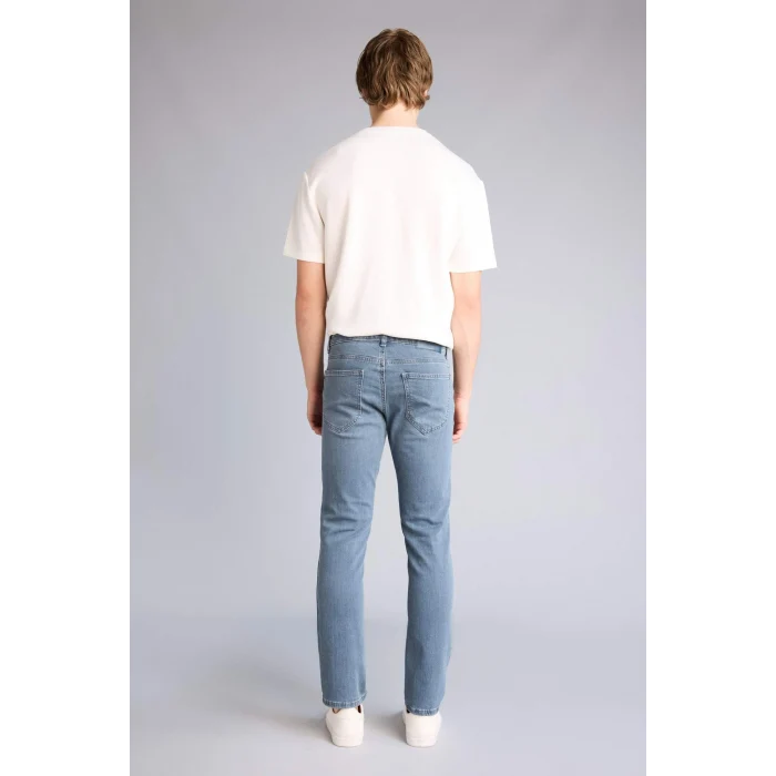 Defacto F2926AXNM84 İndigo Pedro Slım Fıt Dar Paça Jean Pantolon