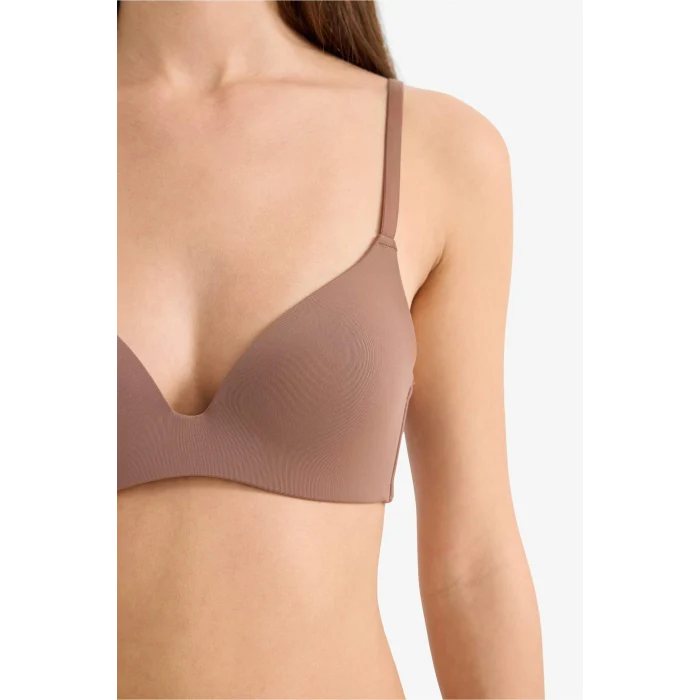 Defacto D2714AXBN307 Kahve Kaplı Pedli Balensiz Tişört Bra