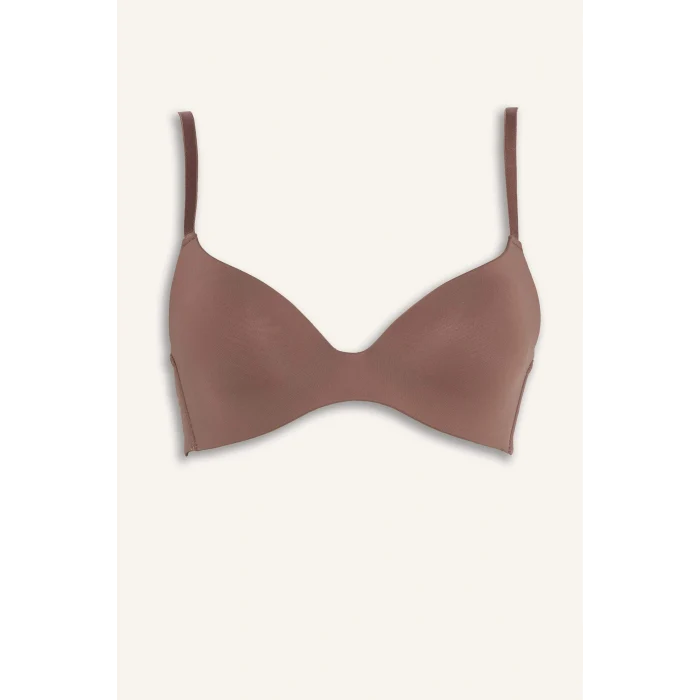 Defacto D2714AXBN307 Kahve Kaplı Pedli Balensiz Tişört Bra