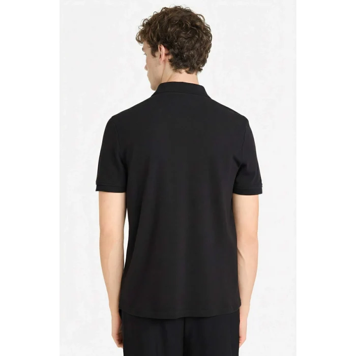 Defacto E9504AXBK81 Siyah %100 Pamuk Polo Tişört