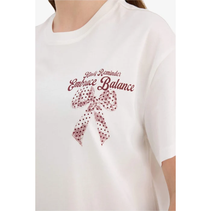 Defacto G5906AXWT32 Beyaz Oversıze Baskılı Tişört