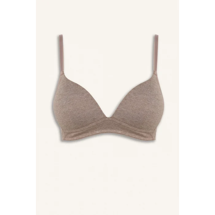Defacto X9027AZBN503 Kahve Pamuklu Kaplı Pedli Balensiz Bra