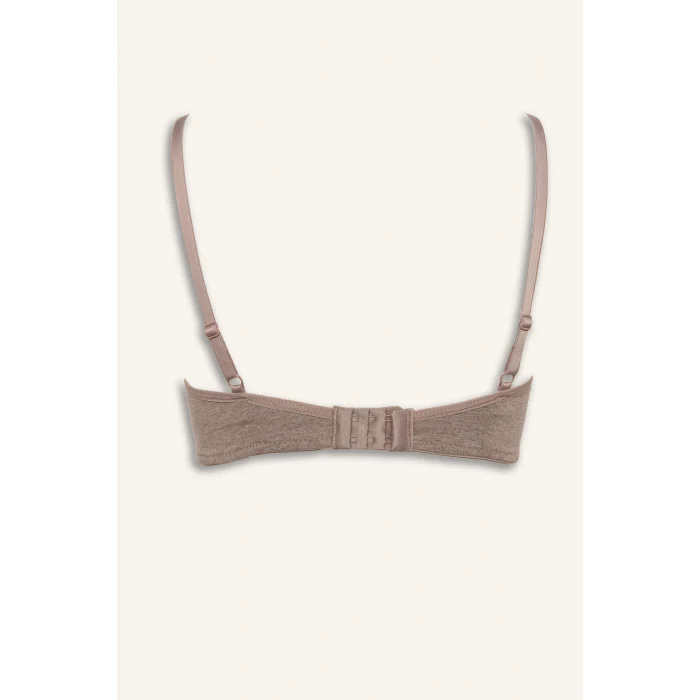Defacto X9027AZBN503 Kahve Pamuklu Kaplı Pedli Balensiz Bra