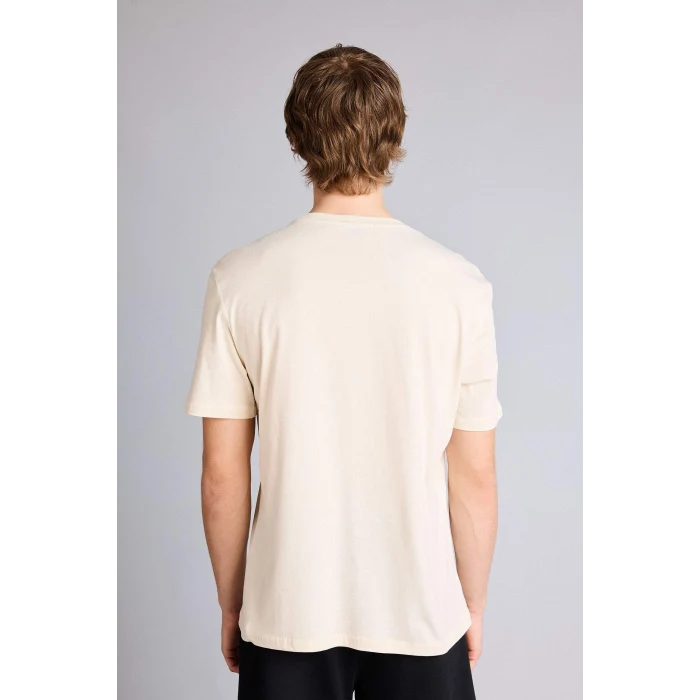 Defacto G3223AXBG766 Bej Baskılı Kısa Kollu Tişört