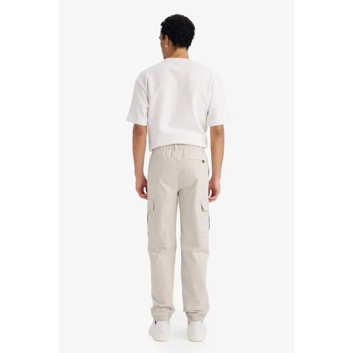 Defacto C9163AXBG766 Bej Regular Jogger Kargo Cepli Gabardin Pantolon