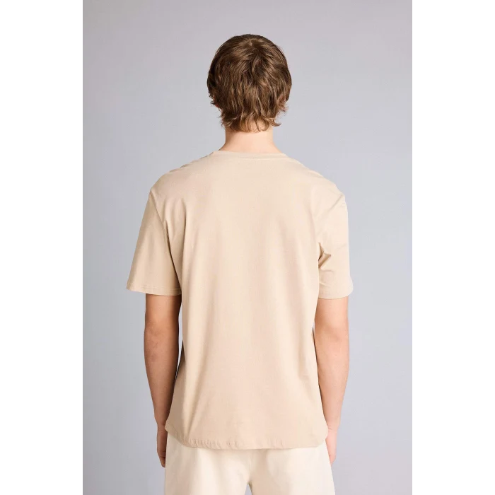 Defacto G3209AXBG123 Bej Baskılı Kısa Kollu Tişört