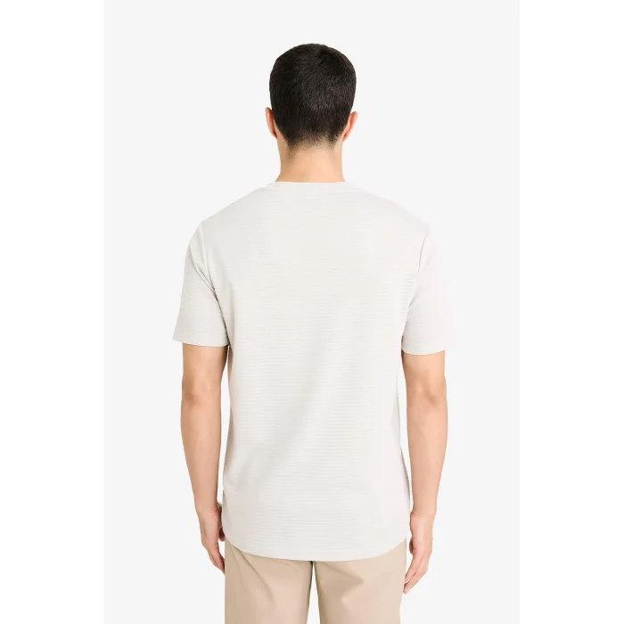 Defacto M6608AZGR368 Gri Slım Fıt Tişört