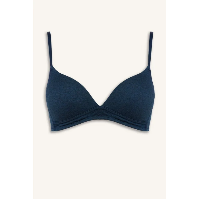 Defacto X9027AZNV179 Lacivert Pamuklu Kaplı Pedli Balensiz Bra