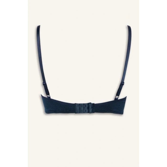 Defacto X9027AZNV179 Lacivert Pamuklu Kaplı Pedli Balensiz Bra