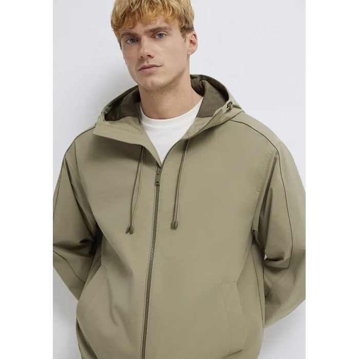 Mavi 0110818-86749 Kapüşonlu Yeşil Ceket