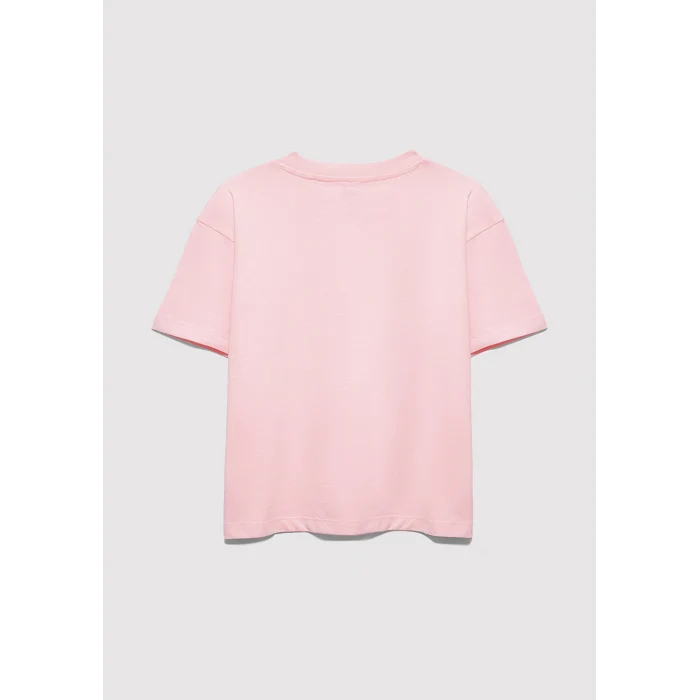 Mavi 7610386-71007 Mavi Logo Baskılı Pembe Tişört