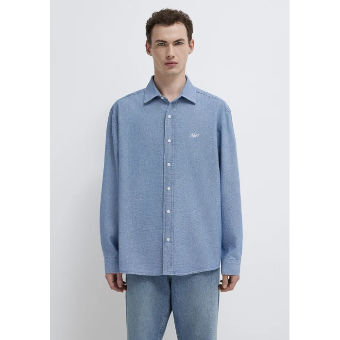 Mavi 0211885-18790 MVJNS Nakışlı Mavi Gömlek