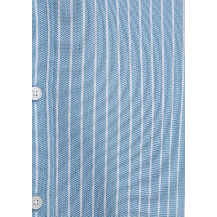 Mavi 0211404-91579 Çizgili Mavi Gömlek