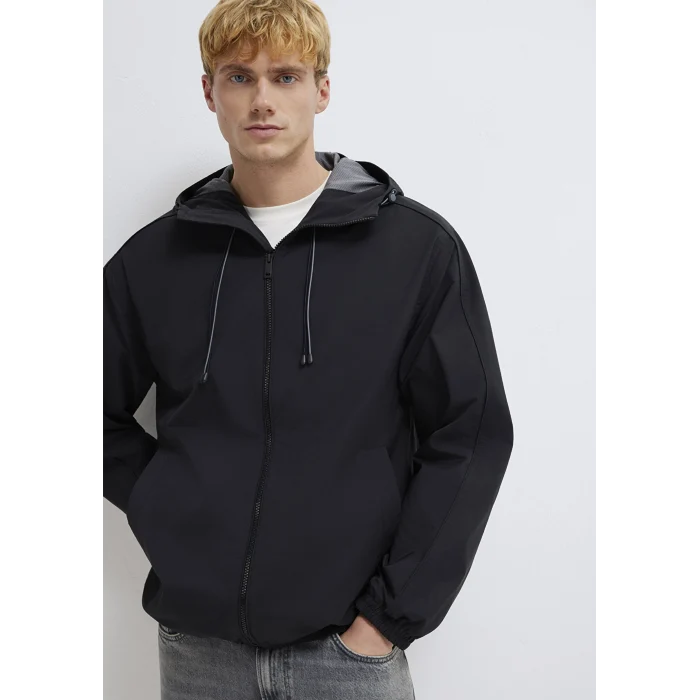 Mavi 0110818-900 Kapüşonlu Siyah Ceket