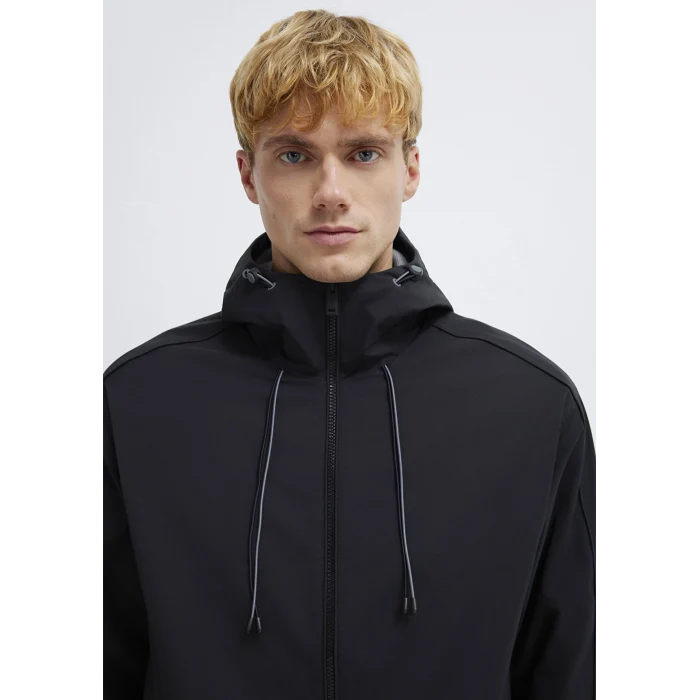 Mavi 0110818-900 Kapüşonlu Siyah Ceket