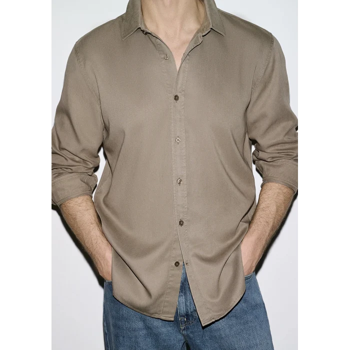 Mavi 0210818-83866 Kahverengi (TENCEL™) Gömlek