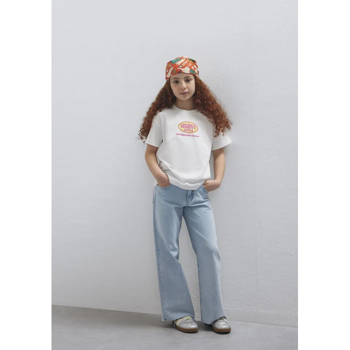 Mavi 7610391-70057 Baskılı Ekru Tişört