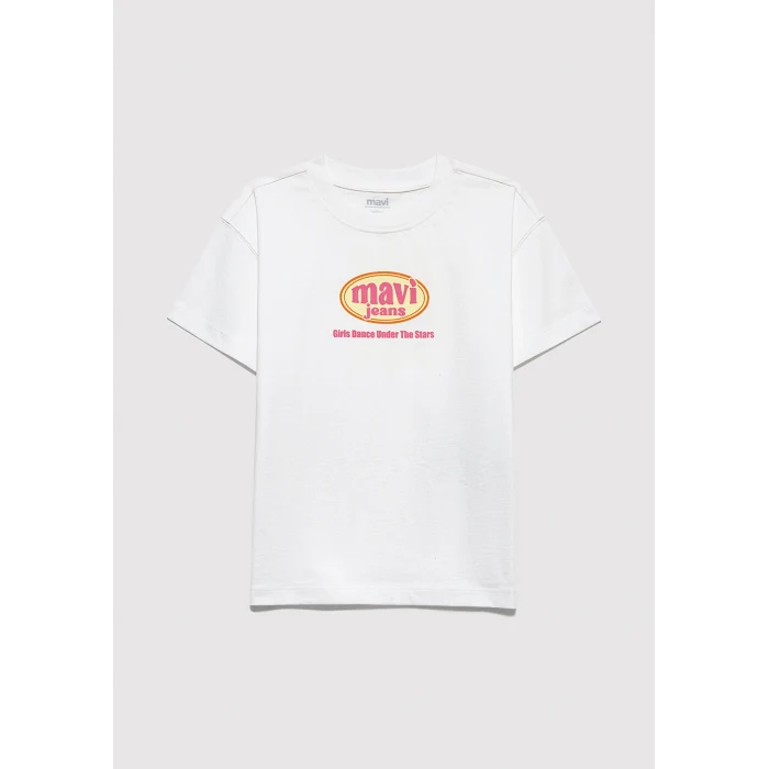 Mavi 7610391-70057 Baskılı Ekru Tişört