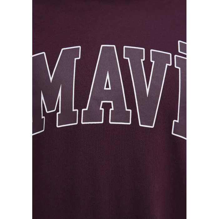 Mavi 0611711-70434 Mavi Logo Baskılı Mor Tişört
