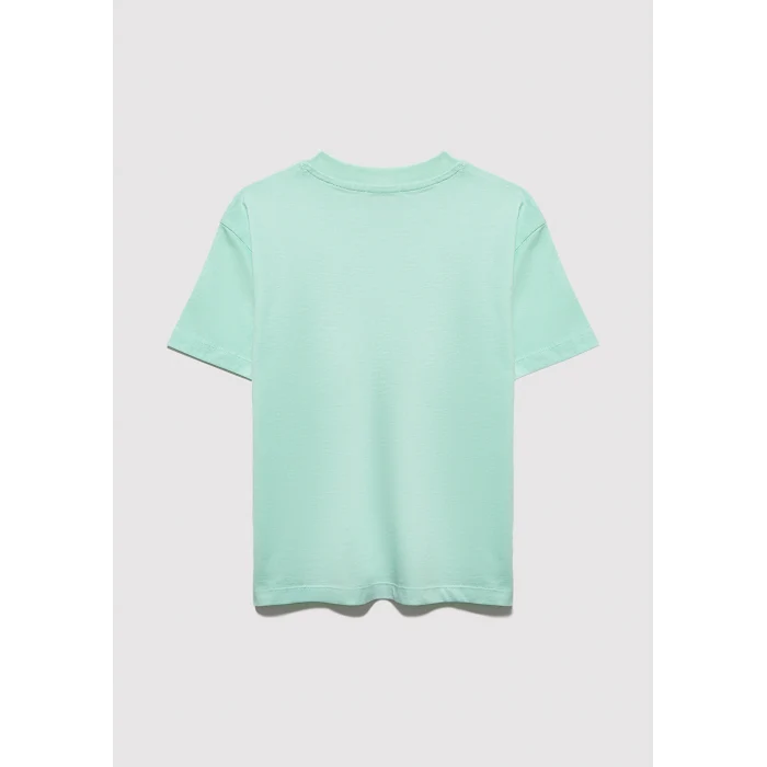 Mavi 7610386-71643 Mavi Logo Baskılı Yeşil Tişört