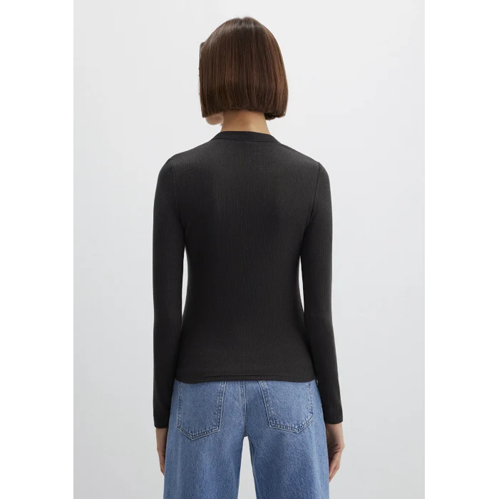 Mavi 1613839-70262 Uzun Kollu Antrasit Tişört