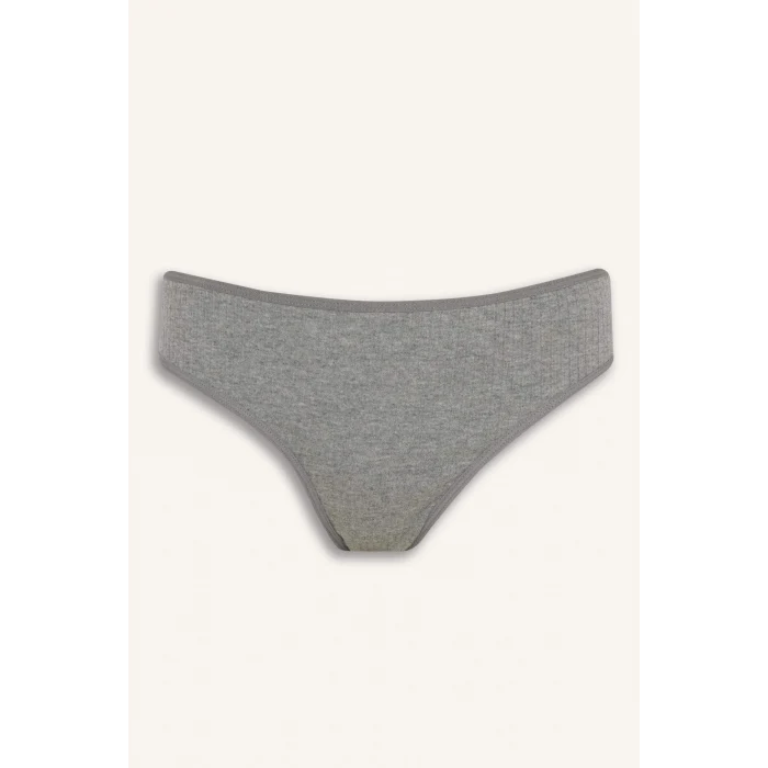 Defacto D6398AXGR93 Gri Ribana 3lü Brief Külot