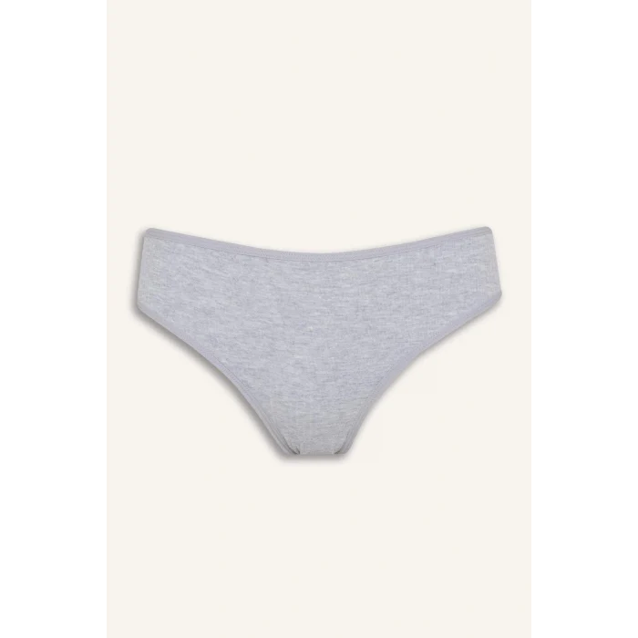 Defacto D6398AXGR93 Gri Ribana 3lü Brief Külot