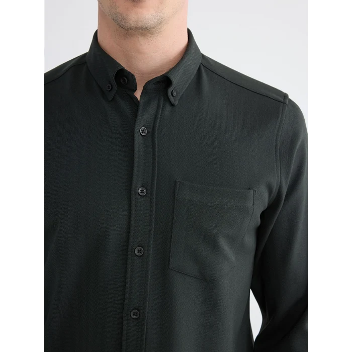 LCWAIKIKI Classic Yeşil Regular Fit Erkek Gömlek